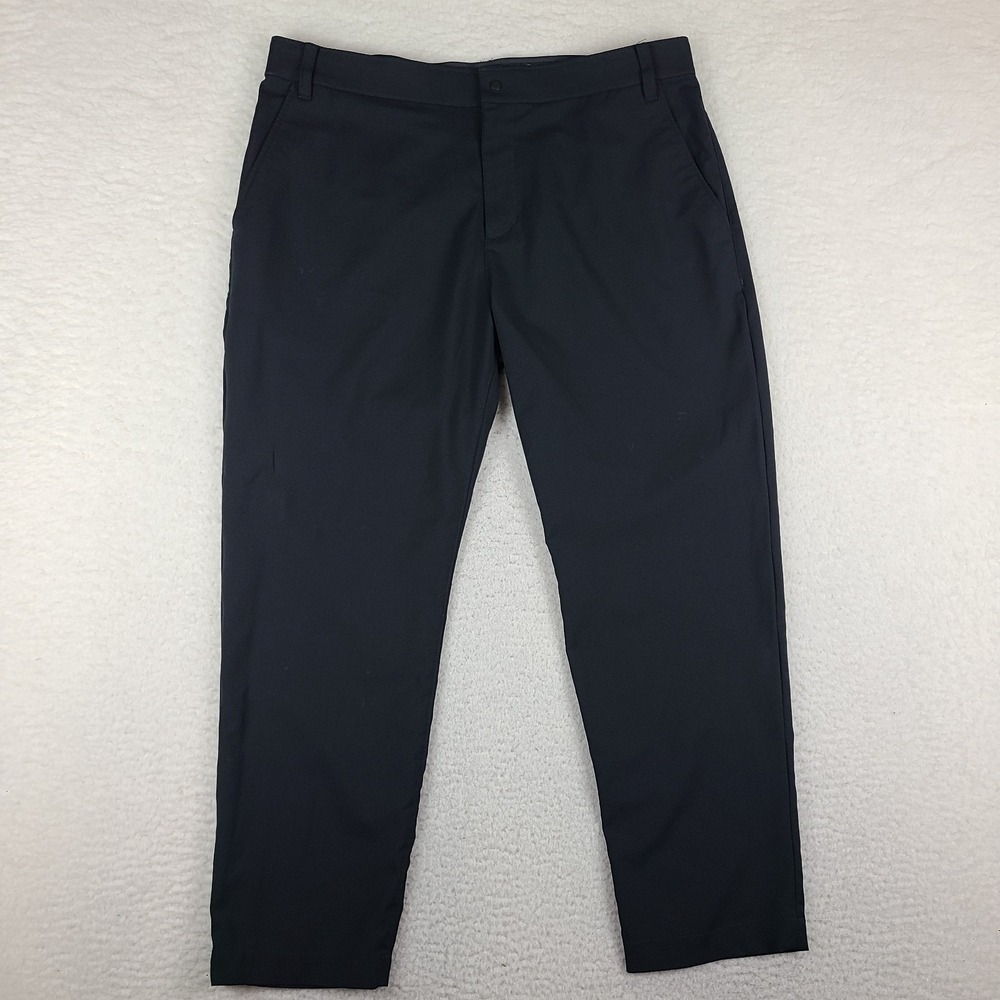 Nike Victory Pants Mens 38x30 Black Straight Activewear Performance Tech Golf *